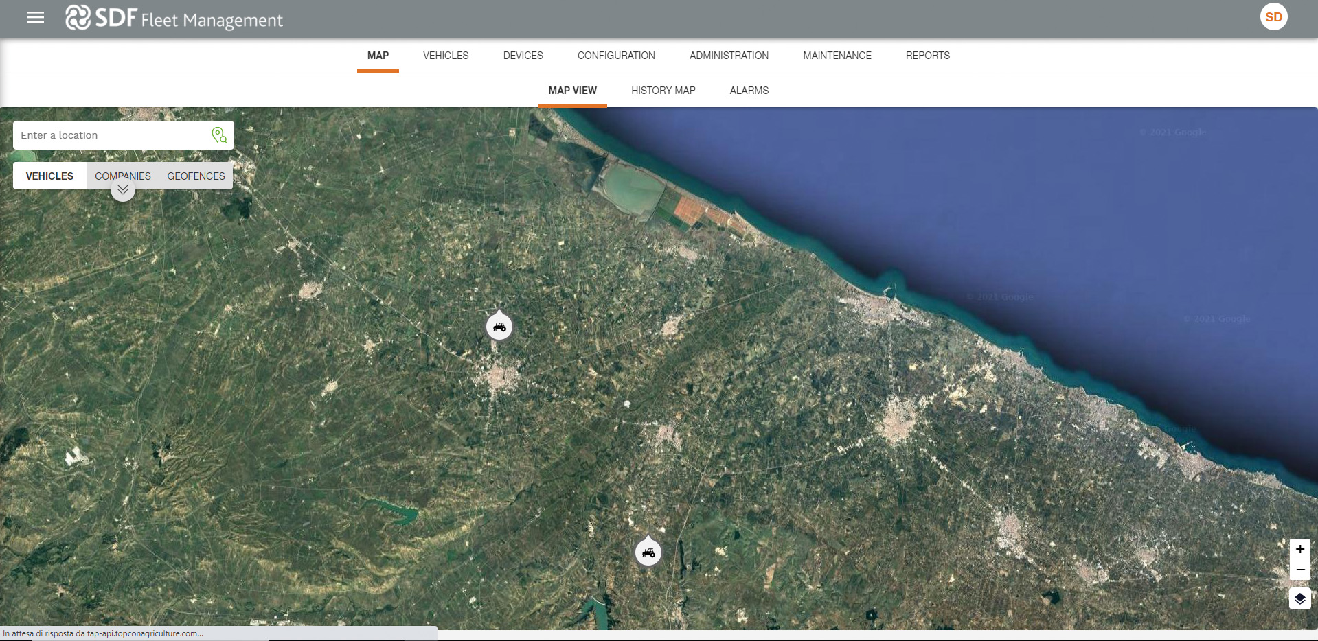 webb_SFS_SDF Fleet Management screenshot